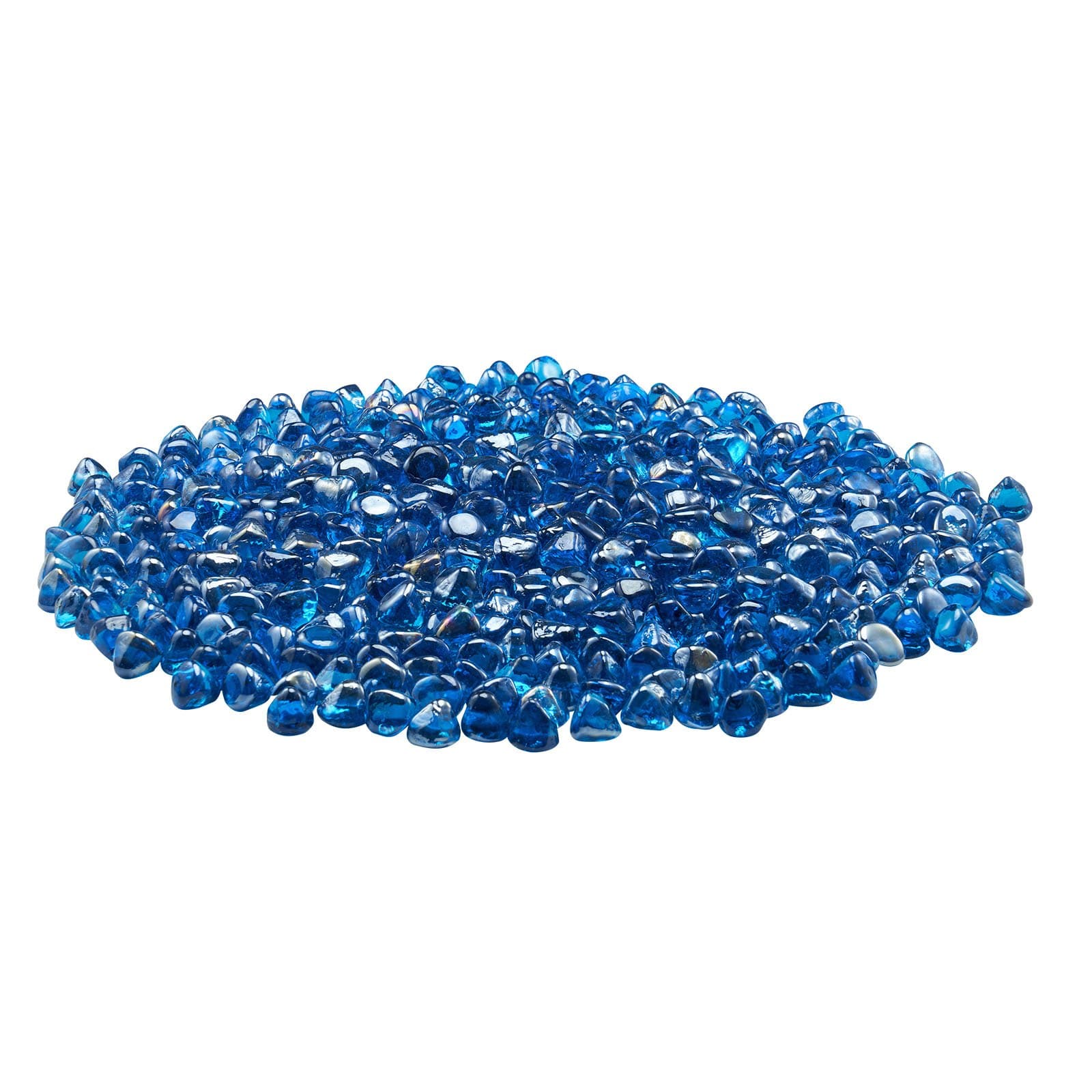VEVOR 4.5kg Caribbean Blue Reflective Fire Glass Beads, 25.4mm Heat-Resistant Stones for Fire Pit, Fireplace, Garden Decor – Paveikslėlis 9
