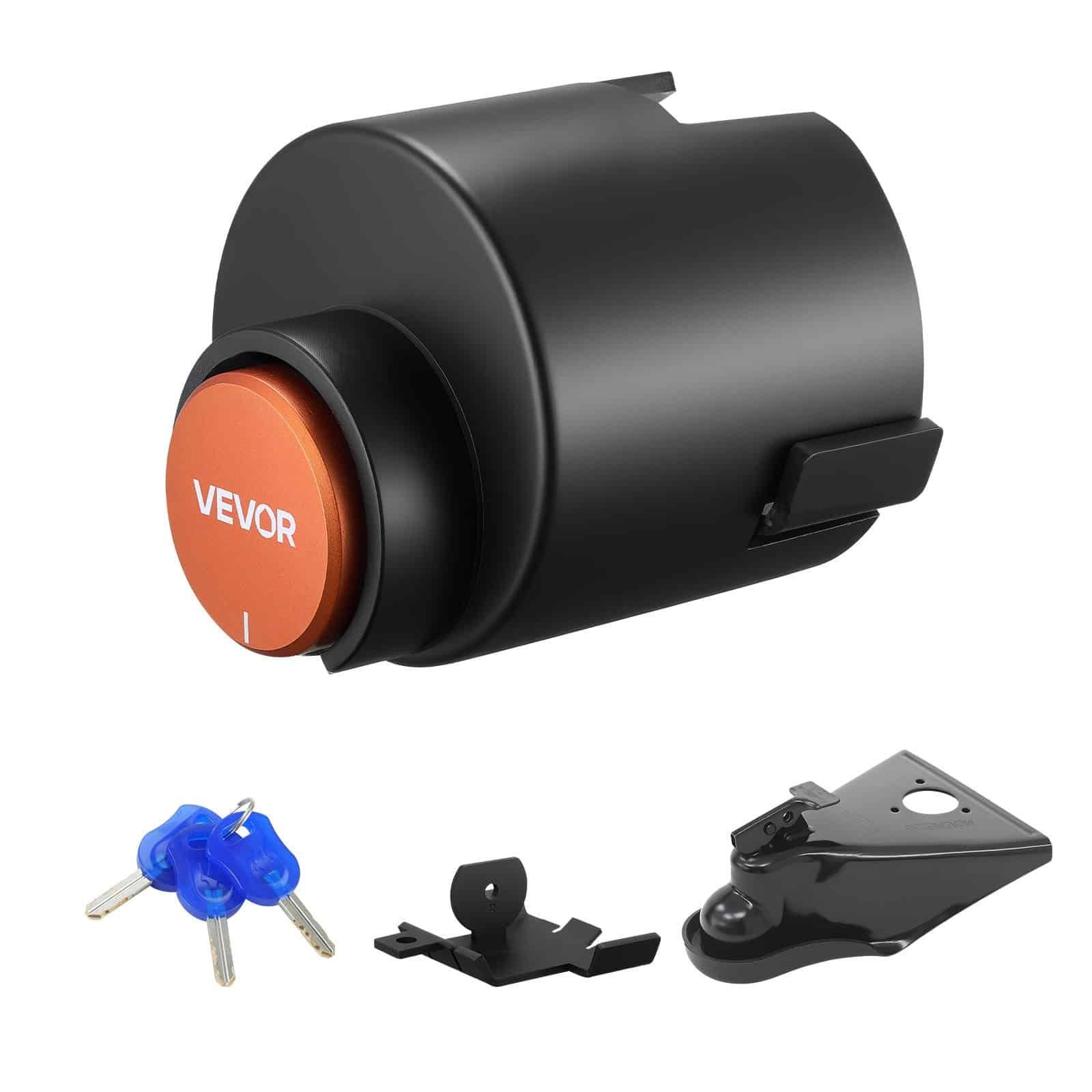 Прочный прицепной замок VEVOR 58,6 мм, противоугонный, с 3 ключами, устойчивый к ржавчине для трейлеров, катеров, домов на колесах