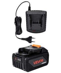 VEVOR 20V MAX 4,0Ah Литий-ионный аккумулятор и зарядное устройство Combo, емкость 4000 мАч, быстрая зарядка, совместимость с инструментами Makita