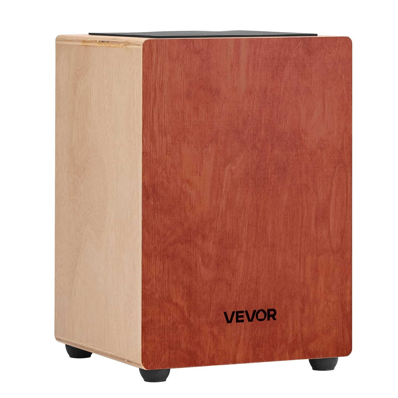 VEVOR Cajon Box Drum 305x305x430mm, Birch Wood, Internal Guitar Strings, Portable Percussion Instrument for All Levels – Paveikslėlis 12