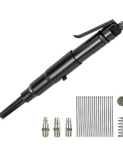 VEVOR 3400 BPM Pneumatic Needle Scaler with 3-Speed Settings, 19 Hardened Needles & 3 Nozzles – Rust & Paint Removal Tool