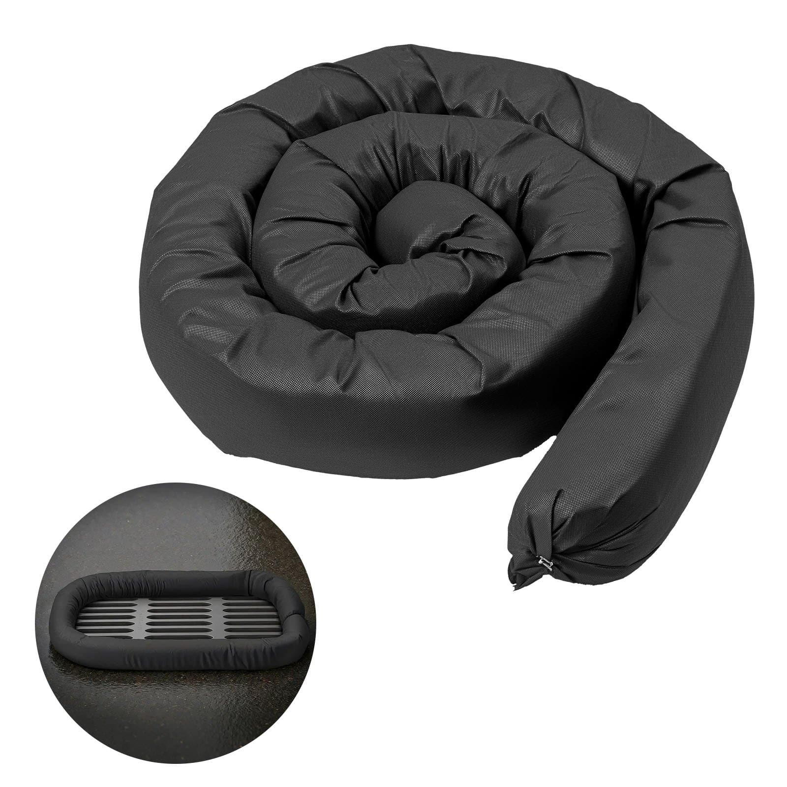 VEVOR 4vnt Nuosėdų Filtravimo Kojinės Ø127x3048mm – Erozijos Kontrolė, Audros Vandens Nutekėjimas, Polipropileno Užpildas