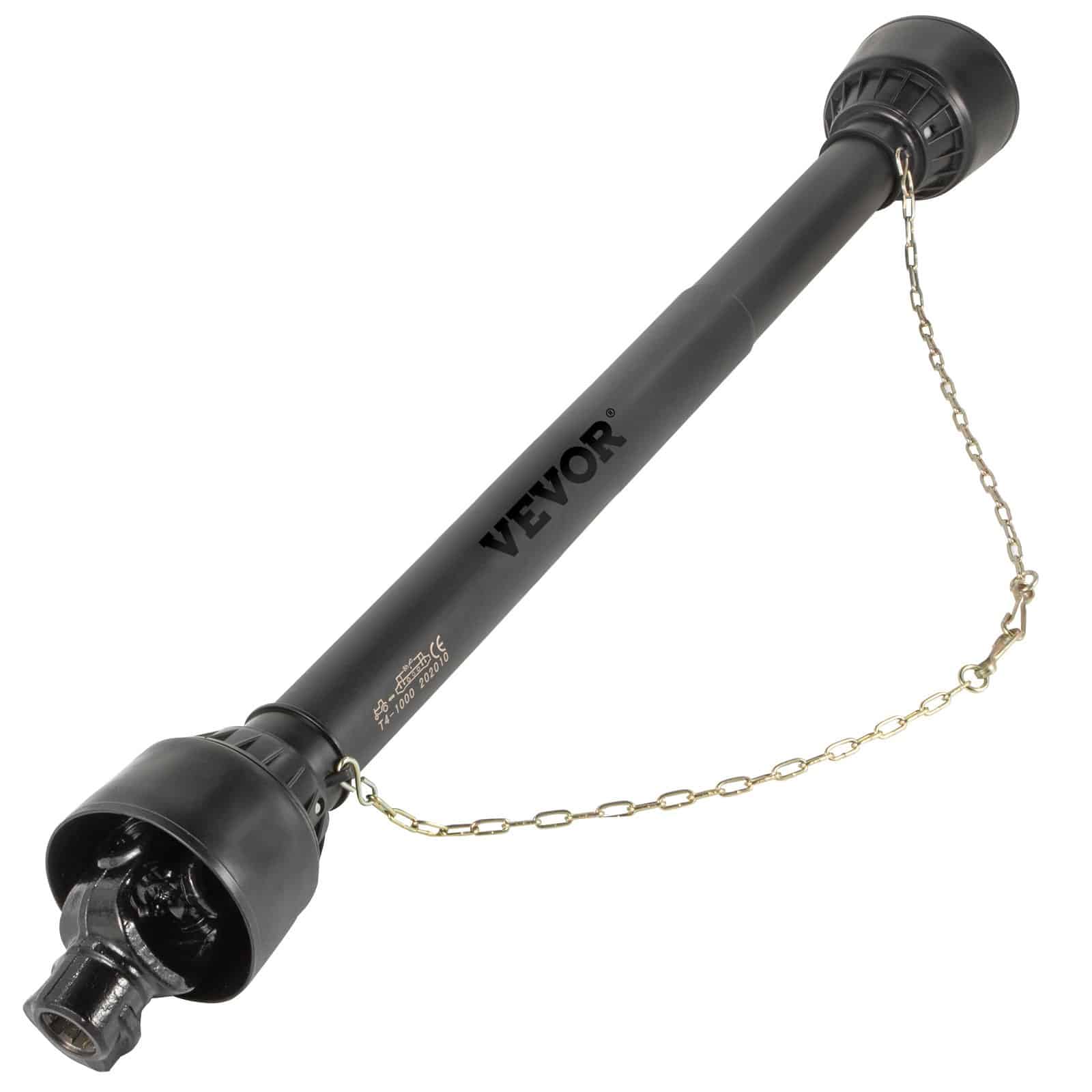 VEVOR T4 PTO Drive Shaft 1-3/8" 6-Spline x Round End, Telescopic 1100–1550mm, 35HP/53HP for Tractors & Agricultural Tools — изображение 10