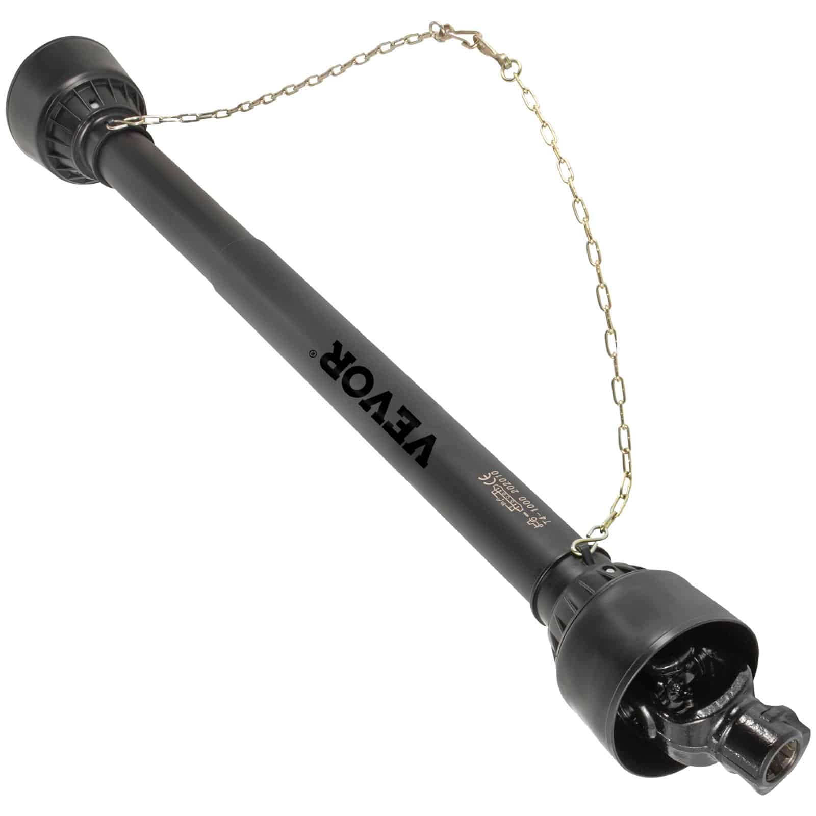 VEVOR T4 PTO Drive Shaft 1-3/8" 6-Spline x Round End, Telescopic 1100–1550mm, 35HP/53HP for Tractors & Agricultural Tools — изображение 9
