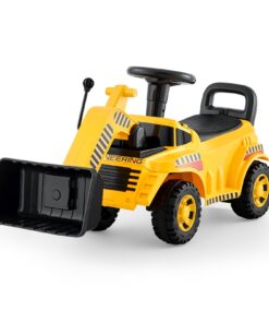 VEVOR Ride-On ekskavatora rotaļu automašīna maziem bērniem 19–36 mēneši, 25 kg ietilpība, gājējs no pēdas līdz grīdai ar liekšķeri, mūziku un krātuvi - dzeltens