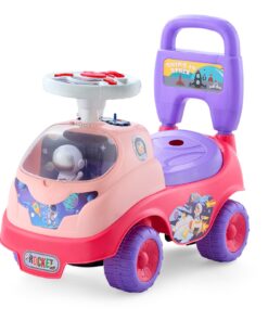VEVOR Toddler Push Car with Horn, Music, LED Lights, Under-Seat Storage, 22kg Load, for 19–36 Months, Pink Ride-On Toy