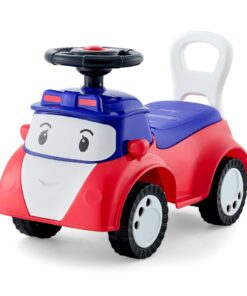VEVOR Toddler Ride On Push Car with Music, Storage, Red – 19-36 Months, 25kg Capacity, Foot-to-Floor Walker Toy