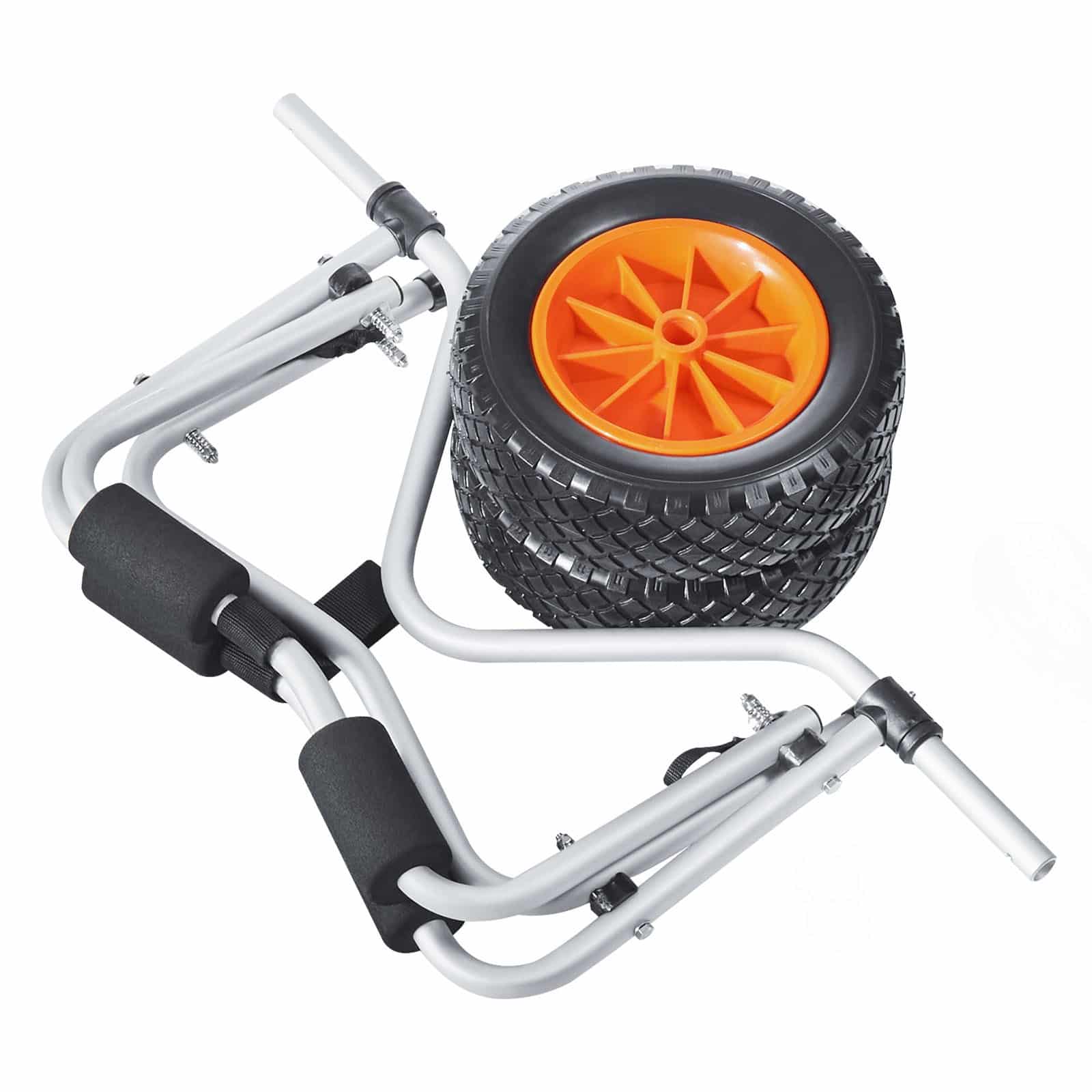 VEVOR Foldable Kayak Cart, 113.4 kg Capacity, 25.4 cm Solid Wheels, Strap Included – For Kayaks, Canoes, Paddleboards — attēls 12