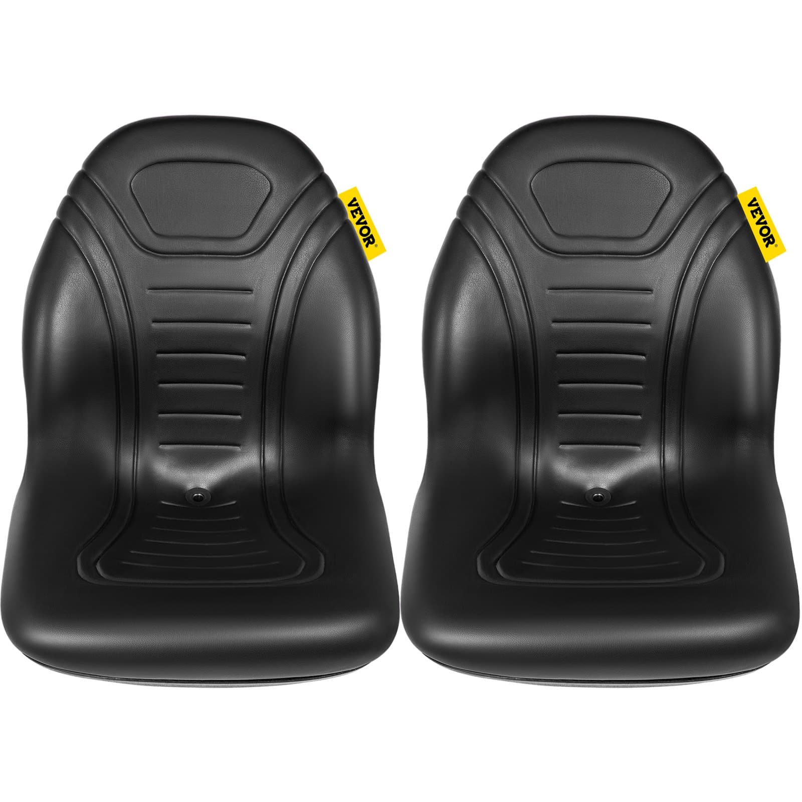 VEVOR Universal Tractor Seat Pair, High-Back Vinyl Seats with Drain Hole, Fits Forklifts & Mowers, Mounting 20.3x29.2 & 28.6x29.2 cm - Image 9
