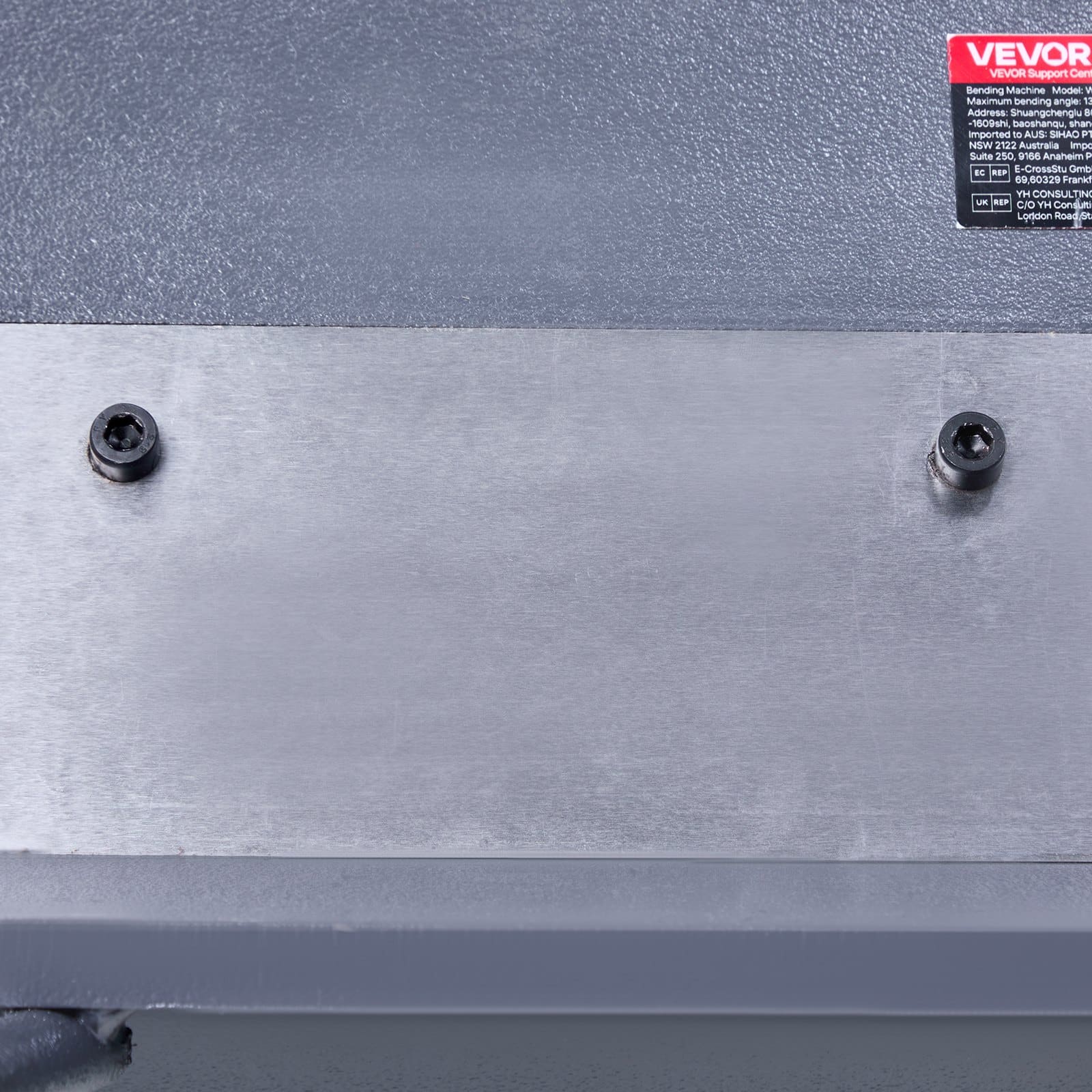VEVOR 1270 mm Sheet Metal Box & Pan Brake, 1.5 mm Mild Steel, 0–135° Adjustable, 16-Finger Heavy-Duty Bender — attēls 12