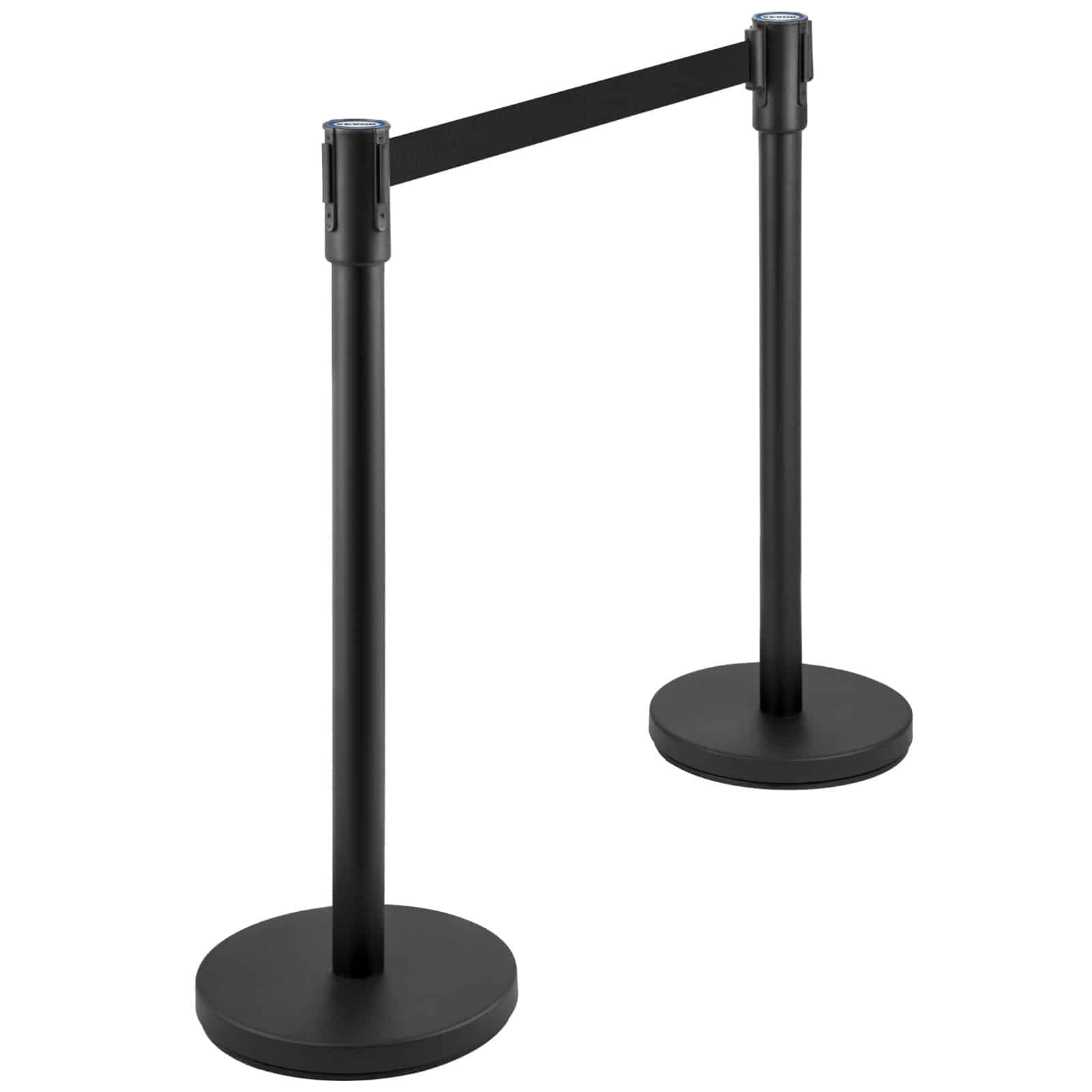 VEVOR 6-Piece Crowd Control Stanchion Set with 2 m Black Retractable Belts, Heavy-Duty Steel Posts and Concrete Bases - Зображення 10