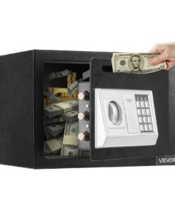 VEVOR 17L Слот падіння сейф з кодом & ключ блокування, сталевий грошовий депозит ящик для грошей, документи, ювелірні вироби з чорним