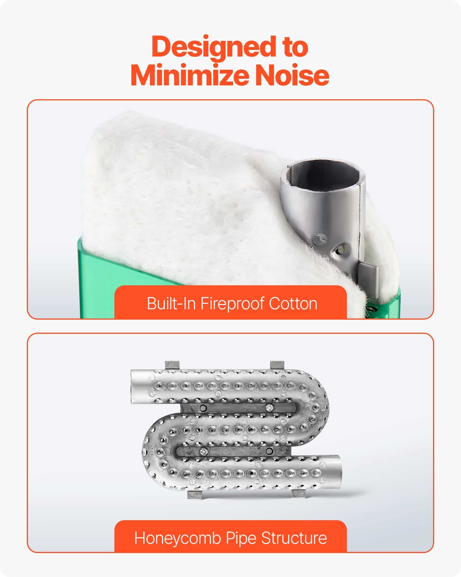 VEVOR 24mm Diesel Heater Muffler Kit for 2kW 5kW 8kW Heaters, Aluminum Silencer with Clamps & Screws, Noise Reduction Upgrade — изображение 4