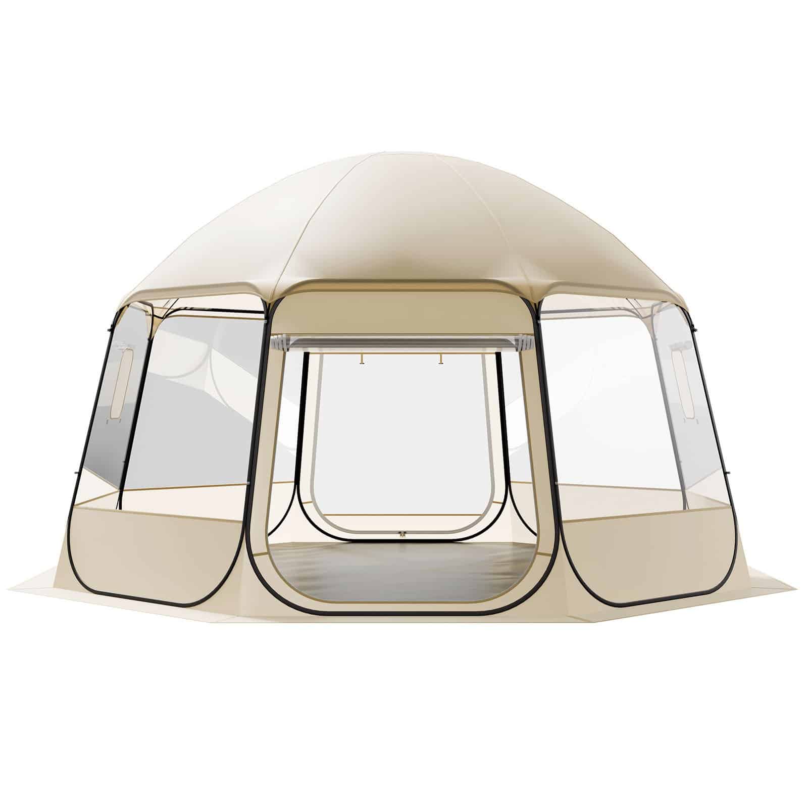 VEVOR Clear Pop-Up Bubble Tent 4.58 x 4.32 m, Waterproof UV-Resistant Dome for 12-15 People, Outdoor Patio Igloo Shelter - Image 12