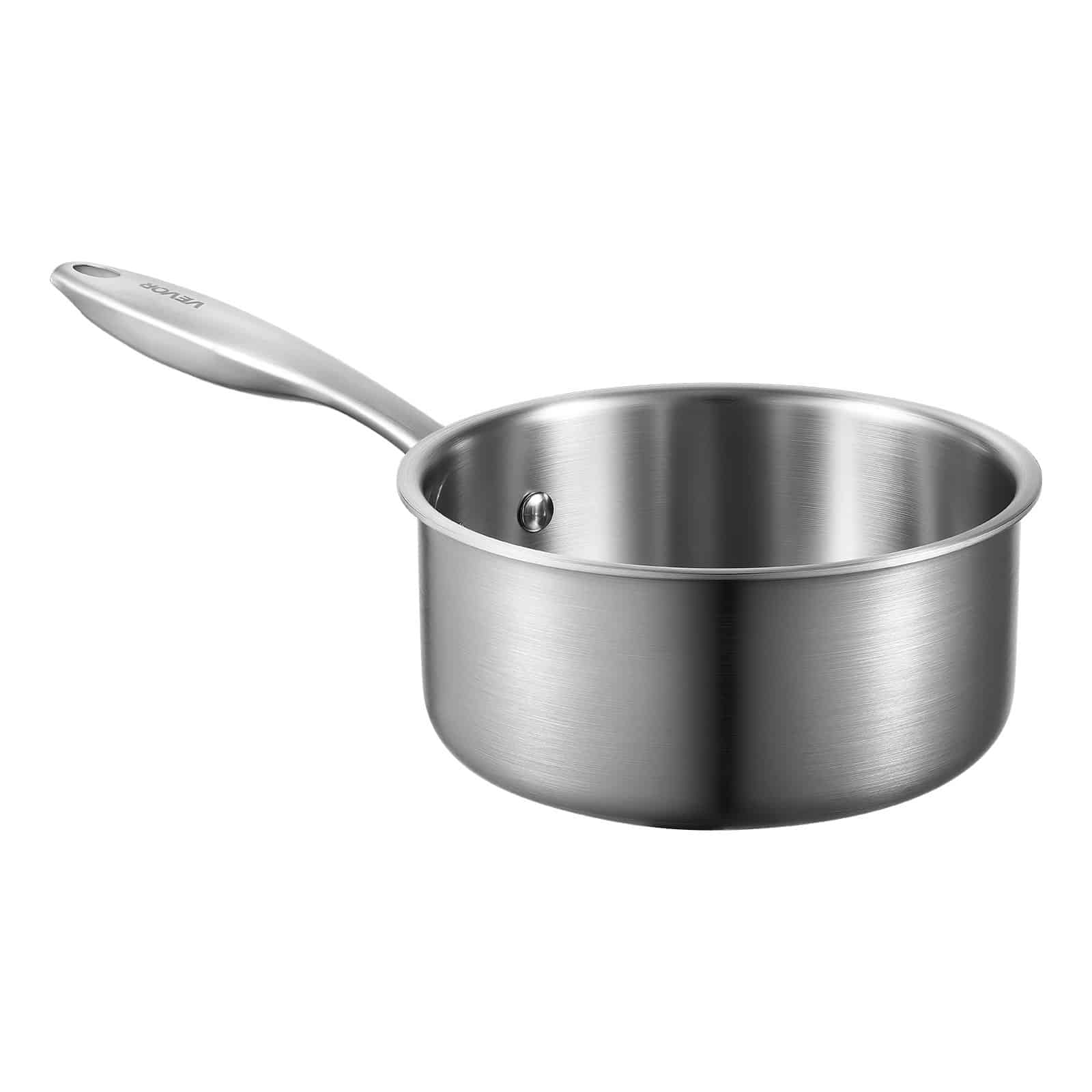 VEVOR 1.4L Stainless Steel Saucepan with Glass Lid, Nonstick Tri-Ply Pot for Induction, Oven & Dishwasher Safe — изображение 9