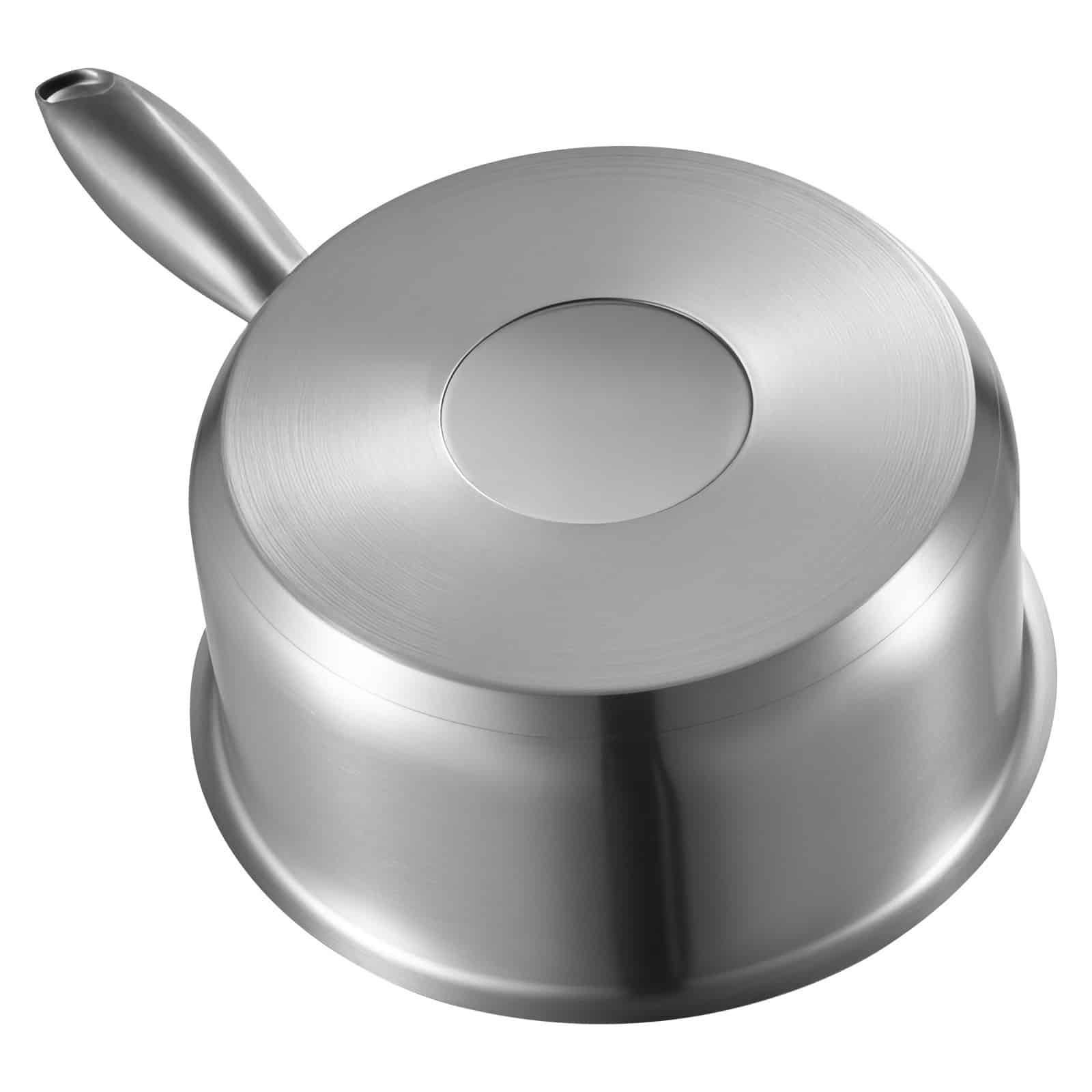 VEVOR 2.4L Stainless Steel Saucepan with Steamer & Glass Lid, Nonstick, Induction & Oven Safe, Ergonomic Handle, Dishwasher Friendly - Image 12