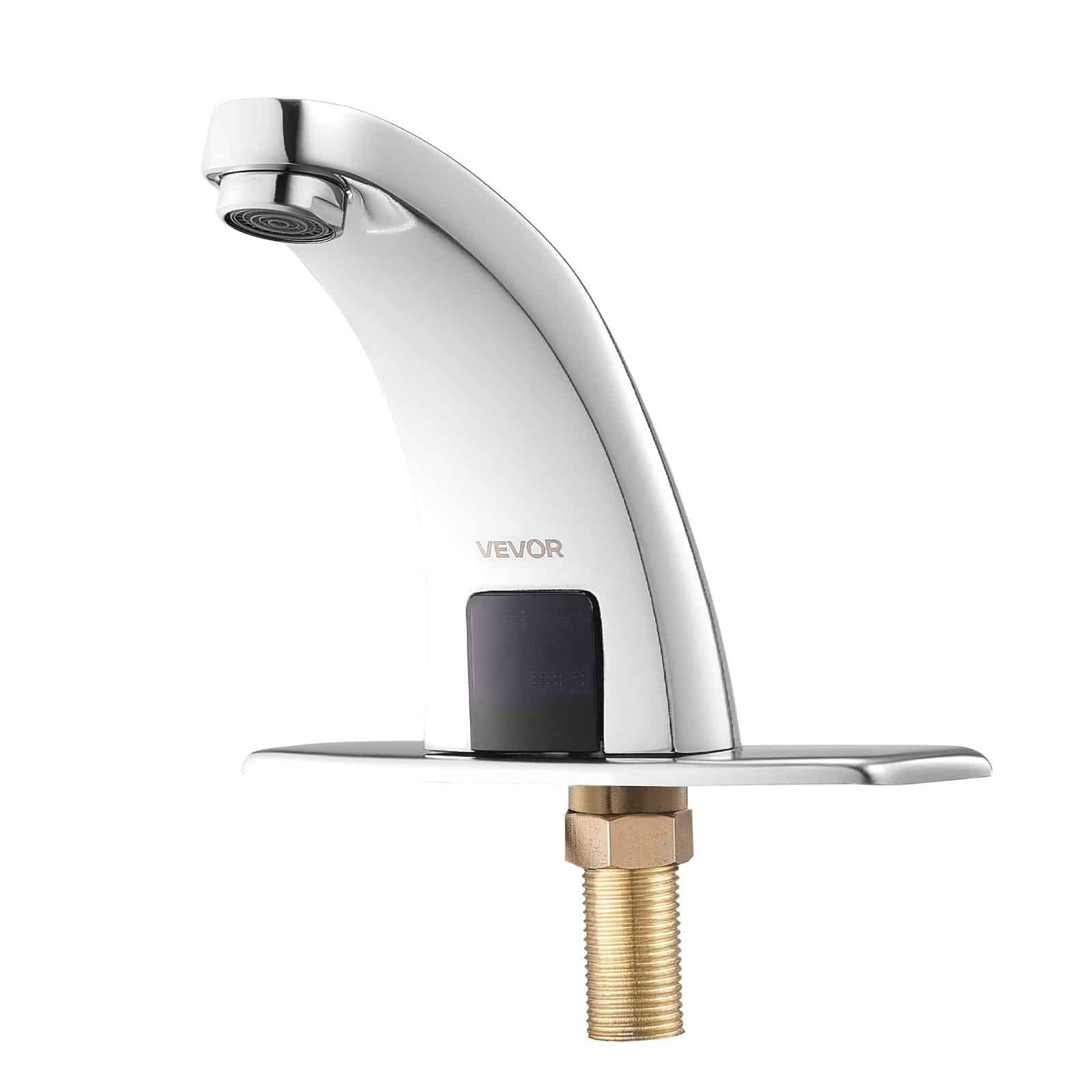 VEVOR Touchless Bathroom Faucet Chrome, Automatic Sensor, Hot/Cold Water, Battery Operated, Fits Ø9.5mm Pipe, Commercial Use - Зображення 11