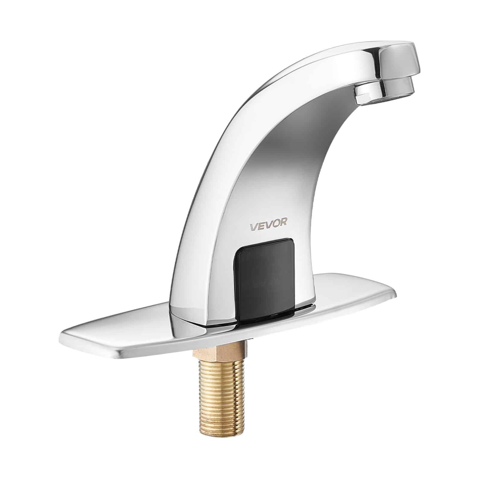 VEVOR Touchless Bathroom Faucet Chrome, Automatic Sensor, Hot/Cold Water, Battery Operated, Fits Ø9.5mm Pipe, Commercial Use - Зображення 9