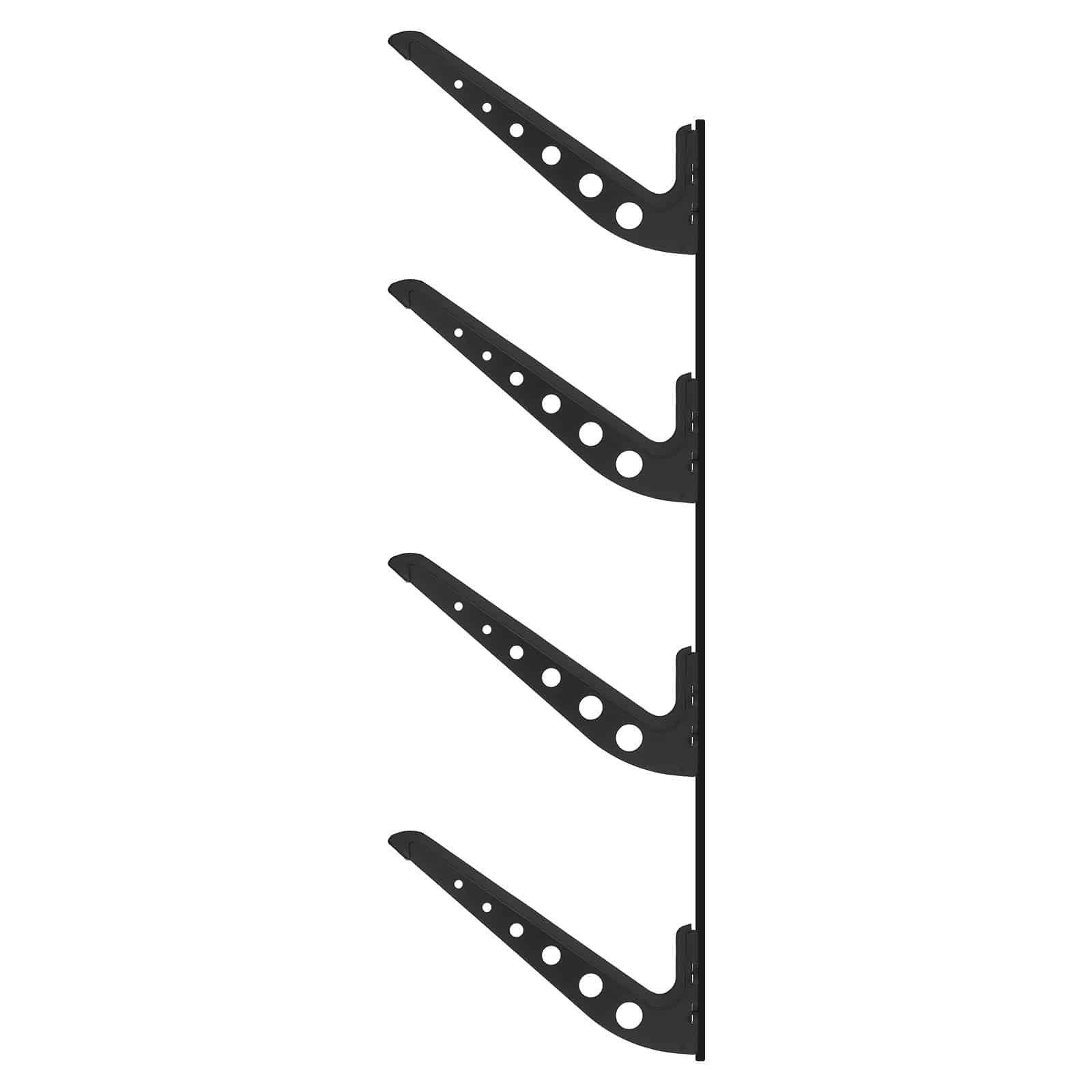 VEVOR 4-Tier Wall-Mounted Surfboard Rack, Adjustable Metal Storage for Surfboards, Skis, Snowboards & Skateboards, 45.3 kg Load - Image 10