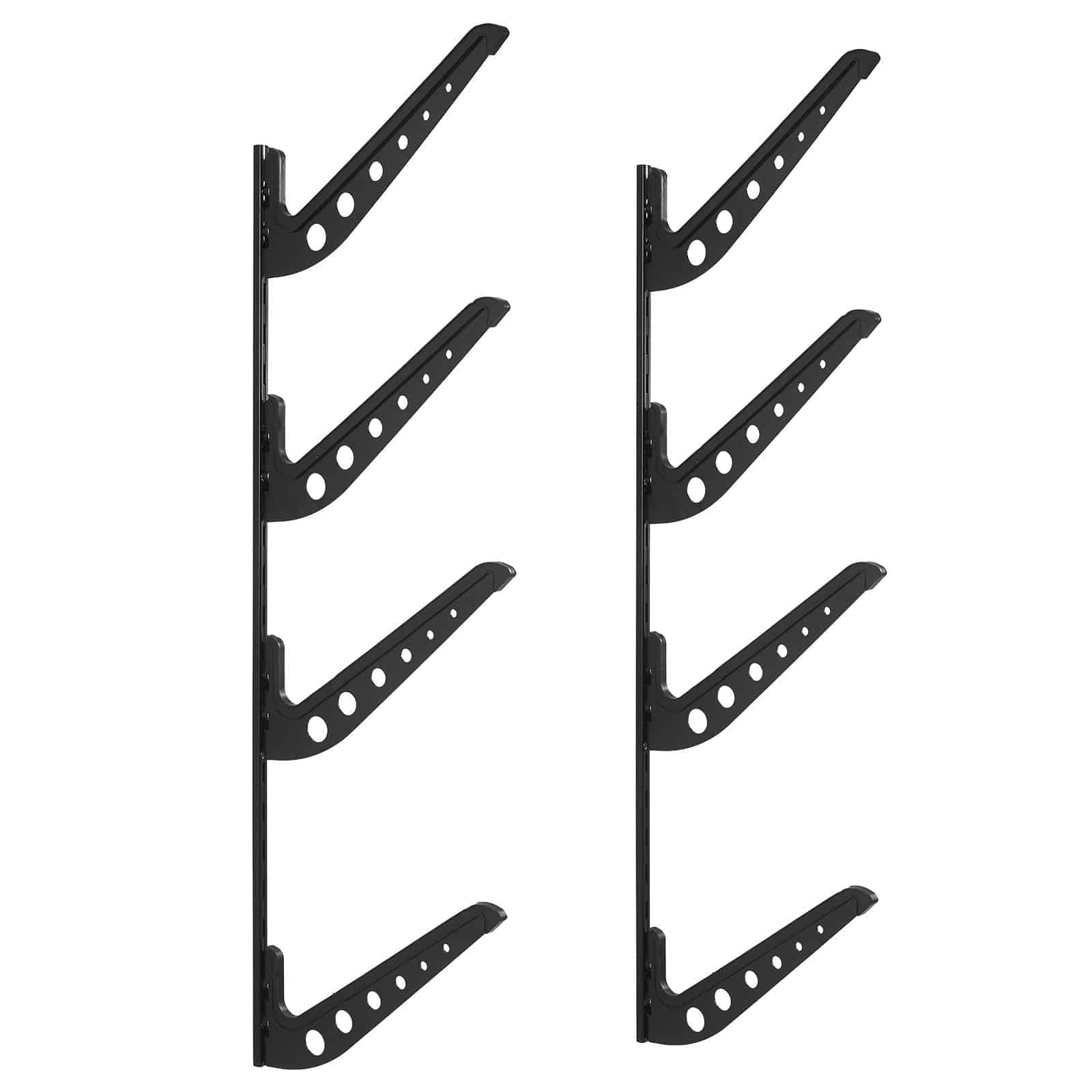 VEVOR 4-Tier Wall-Mounted Surfboard Rack, Adjustable Metal Storage for Surfboards, Skis, Snowboards & Skateboards, 45.3 kg Load - Image 12