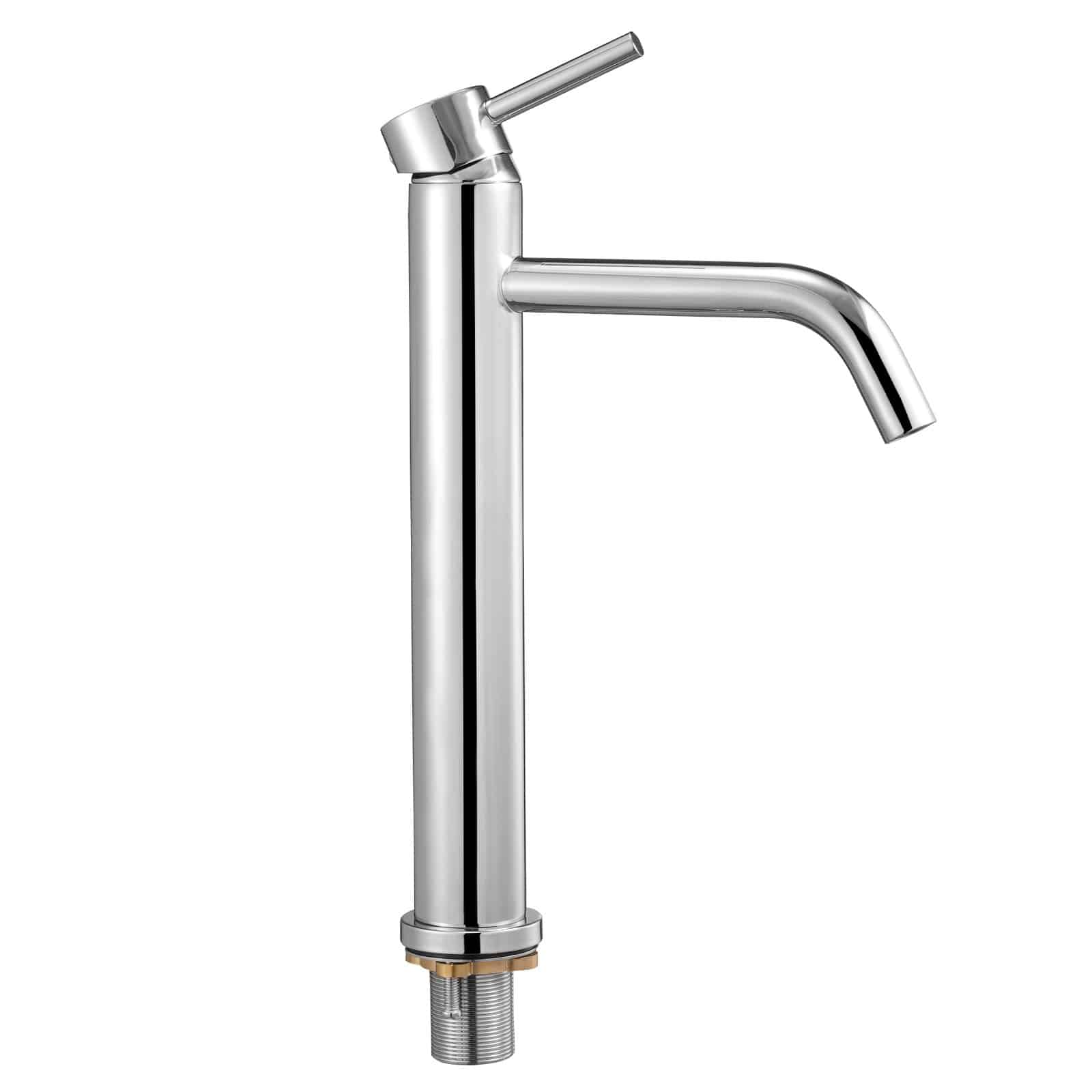 VEVOR Chrome High Arc Kitchen Faucet with Push-Button Drain, 304 Stainless Steel, 1/3-Hole, Single Handle, for Kitchen/Bathroom - Pilt 9