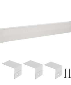 VEVOR 1831 мм белая стальная крышка для плинтусного обогревателя, стандартный размер, легкая установка, термостойкая