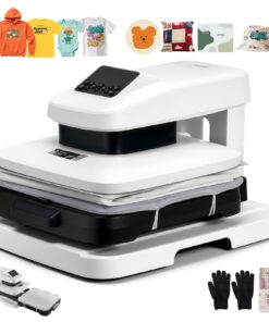 VEVOR Auto Heat Press Machine 38x38 cm, Digital T-Shirt Press with Auto Release, Adjustable Pressure, for Sublimation & Vinyl