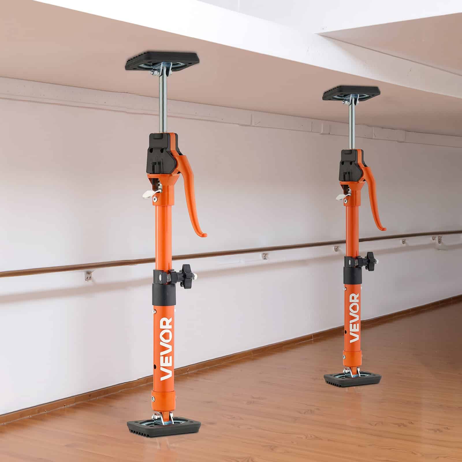 VEVOR Adjustable Cabinet Jack Support Poles 2-Pack, 40–60 cm Telescopic Steel Rods, 100 kg Load for Drywall & Cabinet Install - Image 8