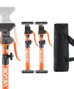 VEVOR Adjustable Cabinet Jack Support Poles 2-Pack, 40–60 cm Telescopic Steel Rods, 100 kg Load for Drywall & Cabinet Install