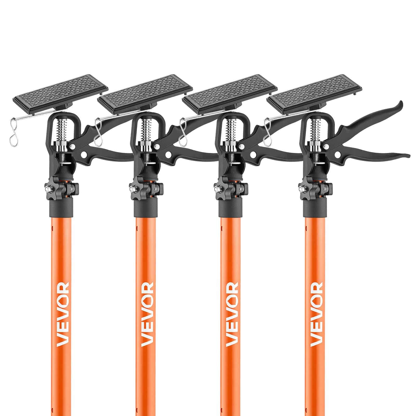 VEVOR 4-Pack Adjustable Cabinet Support Poles, 116–290 cm Steel Telescopic Jacks, 70 kg Load, for Drywall & Cabinets Install - Image 12