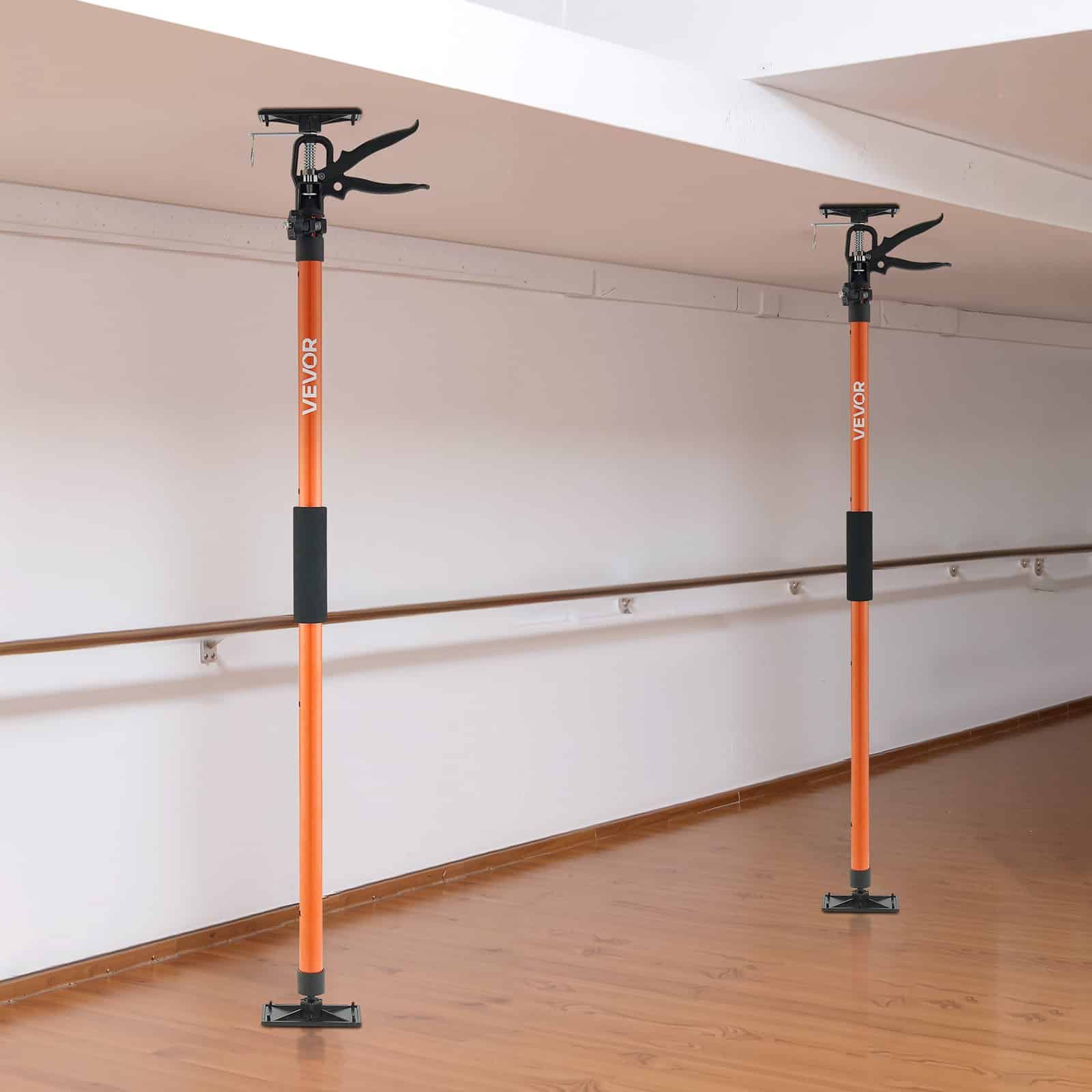 VEVOR Adjustable Cabinet Jack Support Poles 2-Pack, 116–290 cm, 70 kg Load, Telescopic Rods for Drywall & Cabinet Installation - Image 8