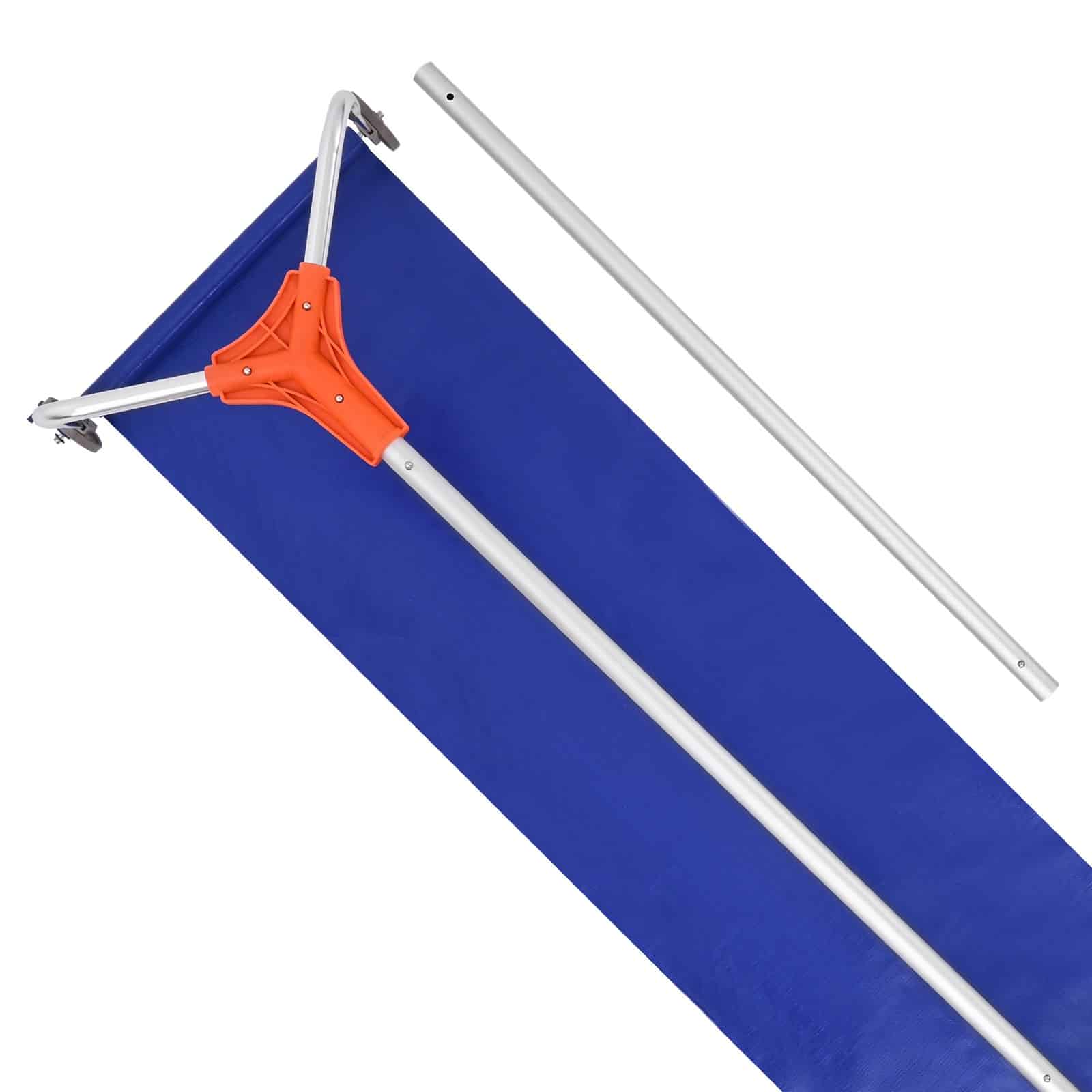 VEVOR Roof Snow Rake with 27cm Aluminum Blade, 1.25–5.24m Telescopic Handle, Wheels & Slide, Lightweight Snow & Debris Remover - Image 9