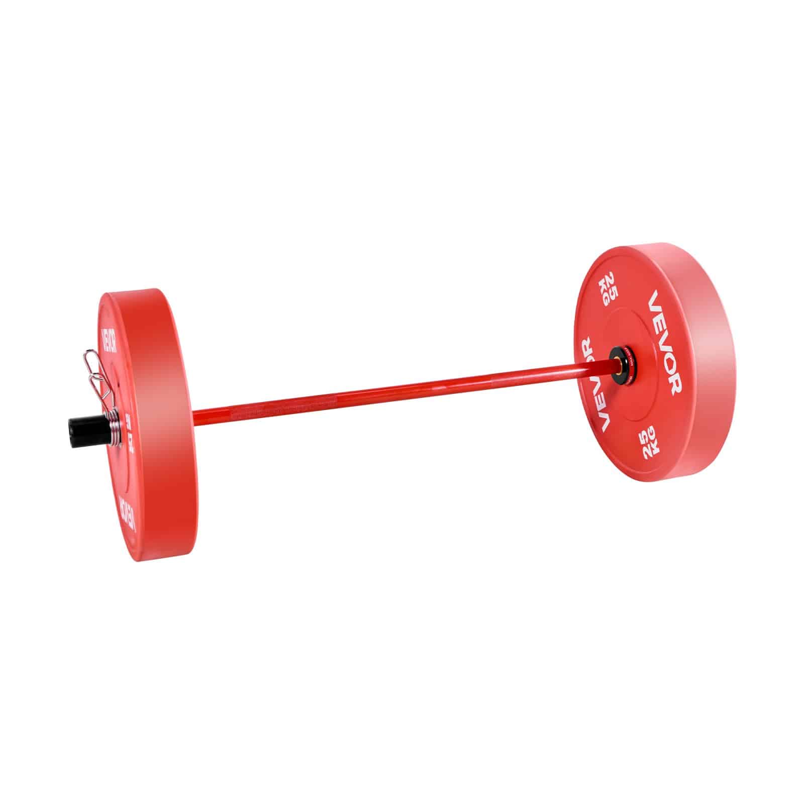 VEVOR 120cm Barbell Bar for 50mm Plates, 226kg Capacity, Knurled Grip, Bearings, Strength & Powerlifting Training - Pilt 10