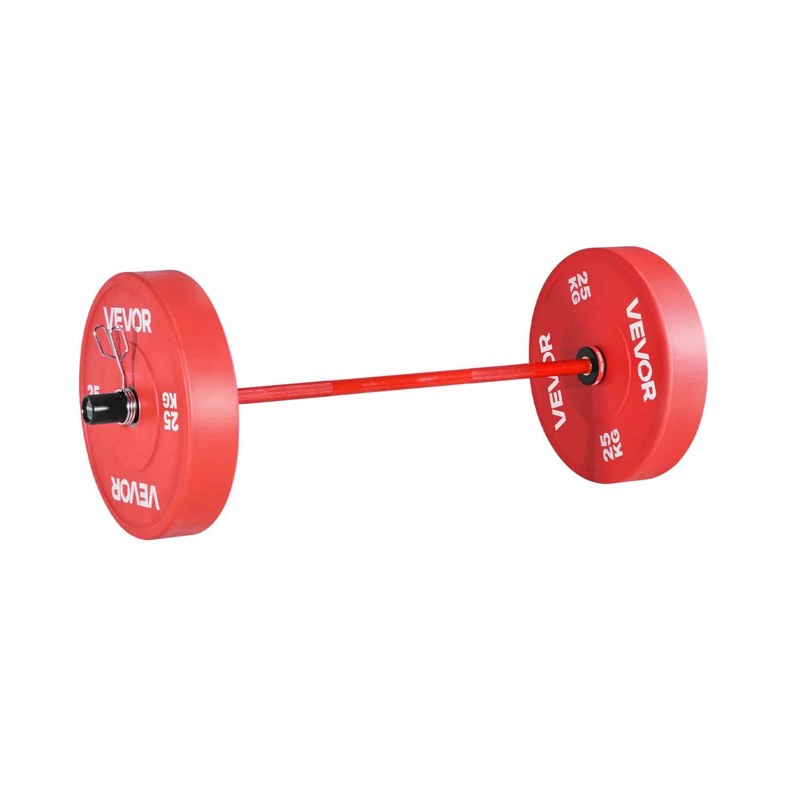 VEVOR 120cm Barbell Bar for 50mm Plates, 226kg Capacity, Knurled Grip, Bearings, Strength & Powerlifting Training - Pilt 11