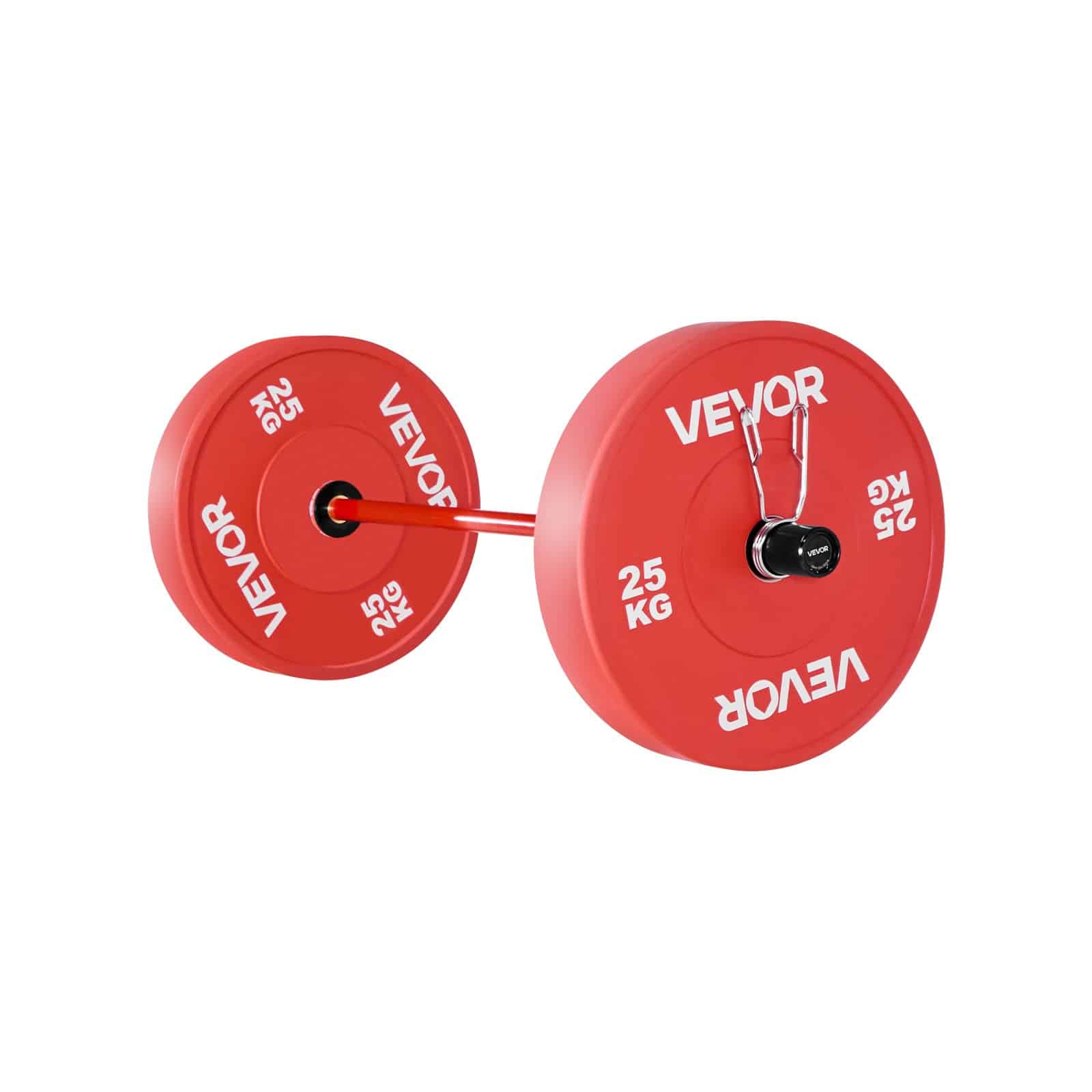 VEVOR 120cm Barbell Bar for 50mm Plates, 226kg Capacity, Knurled Grip, Bearings, Strength & Powerlifting Training - Pilt 12