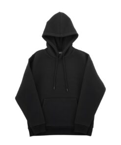 Мужская толстовка VEVOR с черным флисовым толстовкой 3XL (рычаг пуловера с карманом, хлопковая смесь, повседневная одежда осенью и зимой)