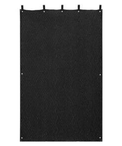 VEVOR Soundproof Blanket 2032x1219 mm, Noise Reduction & Light Blocking Curtain with Grommets for Studio, Window, Door, Black