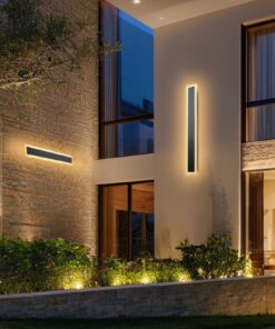 VEVOR 600mm Outdoor Wall Light, Modern LED Strip Sconce, 3000K Warm White, IP65 Waterproof, Anti-Rust, for Porch & Garage