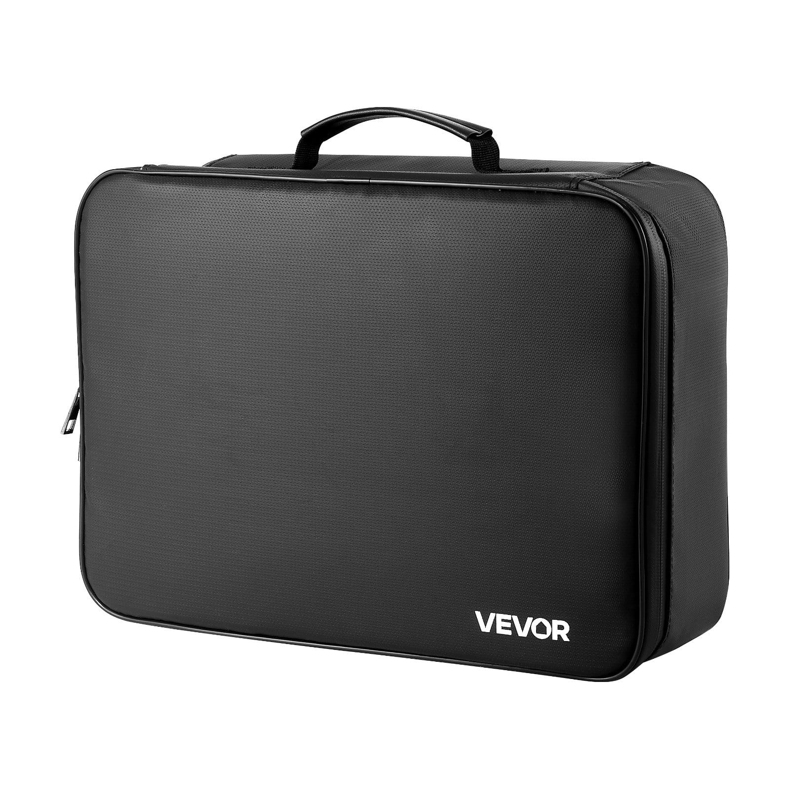 VEVOR Fireproof & Waterproof Document Box with Lock, 1000°C Heat Resistant, Portable 2-Layer File Organizer for Home & Office — Attēls 11