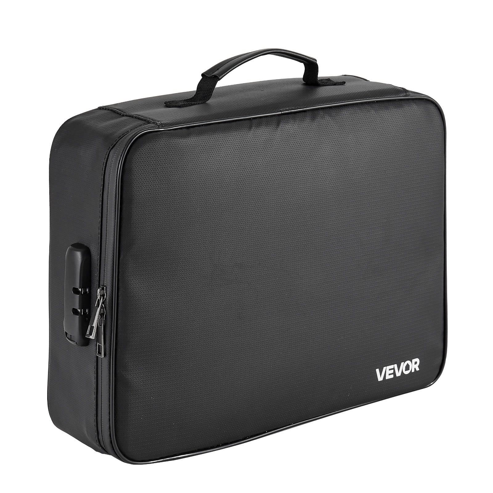 VEVOR Fireproof & Waterproof Document Box with Lock, 1000°C Heat Resistant, Portable 2-Layer File Organizer for Home & Office — Attēls 12