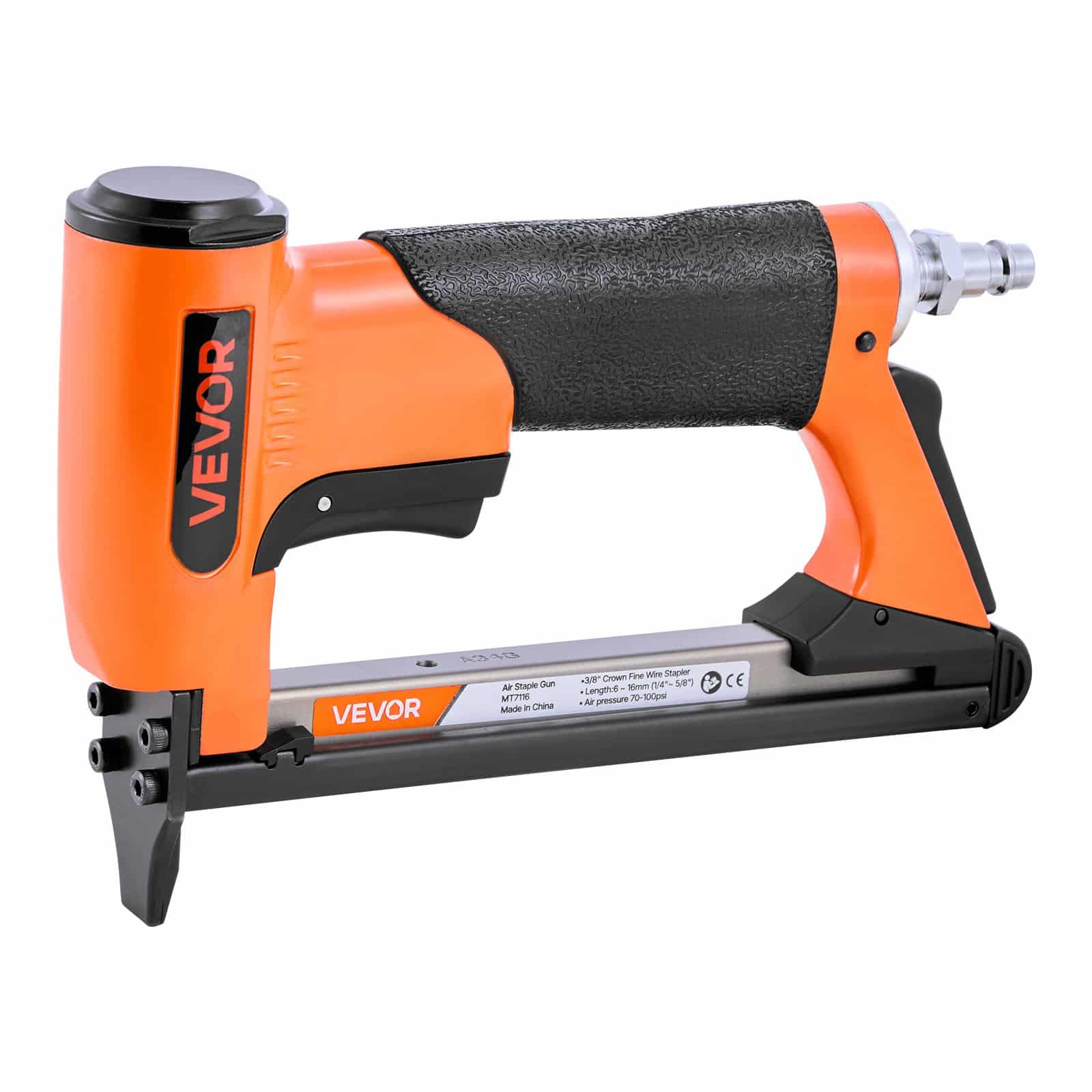 VEVOR 21 Gauge Pneumatic Staple Gun for 80 Series Staples, 12.8mm Crown, 6–16mm Length, 150pcs Capacity, for Upholstery & Woodwork — attēls 11