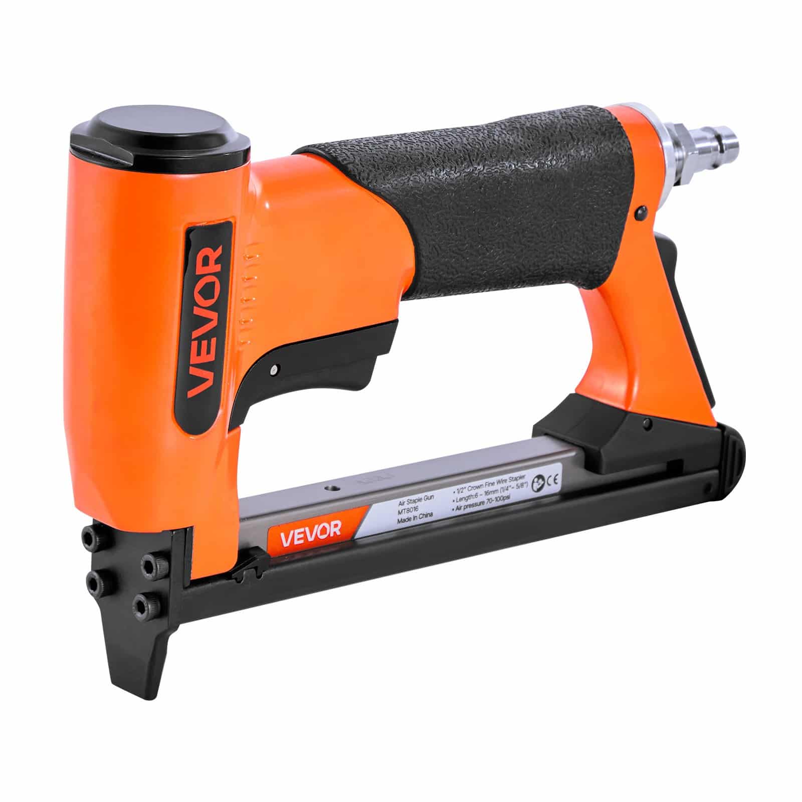 VEVOR 21 Gauge Pneumatic Staple Gun for 80 Series Staples, 12.8mm Crown, 6–16mm Length, 150pcs Capacity, for Upholstery & Woodwork — attēls 9