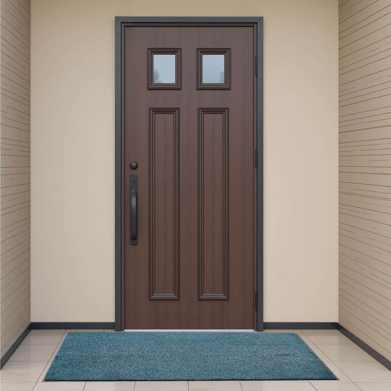 VEVOR Heavy Duty PVC Backed Front Door Mat 1829x1219mm, Indoor/Outdoor Washable Entry Rug, Slate Blue Commercial Carpet - Image 8