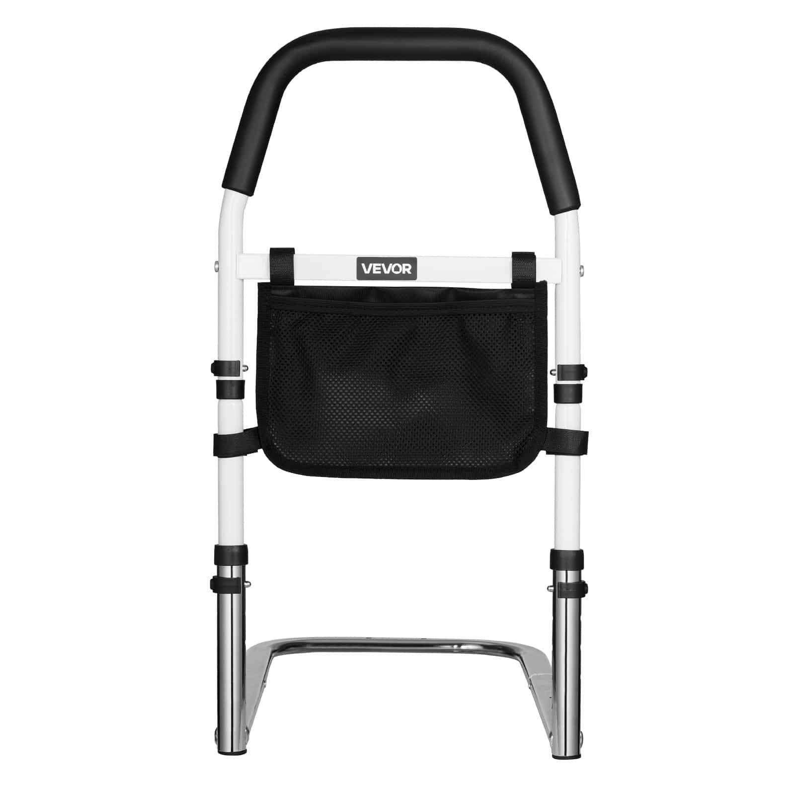 Adjustable Bed Rail for Elderly with PU Handrail, Non-Slip Assist Cane, Carbon Steel Support for Double to King Beds, 136kg Capacity - Зображення 12