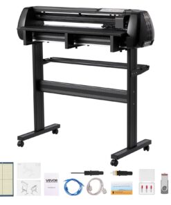 VEVOR Vinyl Cutter 870mm, Dual Blades, Adjustable Speed & Force, LED Display, for Windows/macOS, w/ SignMaster Software