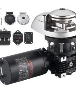 VEVOR вертикальна якірна лебідка 12V 600W для човнів 6–11м, тяга до 320кг, підходить для ланцюгів 6.35мм або мотузки 14.3/15.9мм, з нержавіючої сталі 316