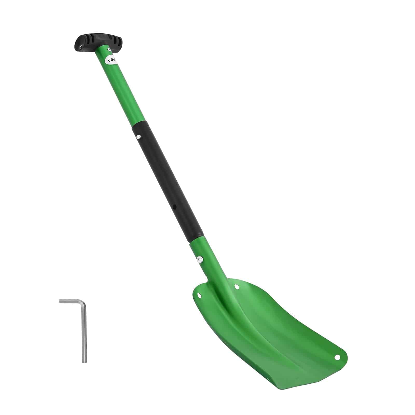 VEVOR 21.5cm Wide Aluminum Snow Shovel with T-Handle, Adjustable, Lightweight, for Driveway, Car, Camping, and Garden Use – Paveikslėlis 9