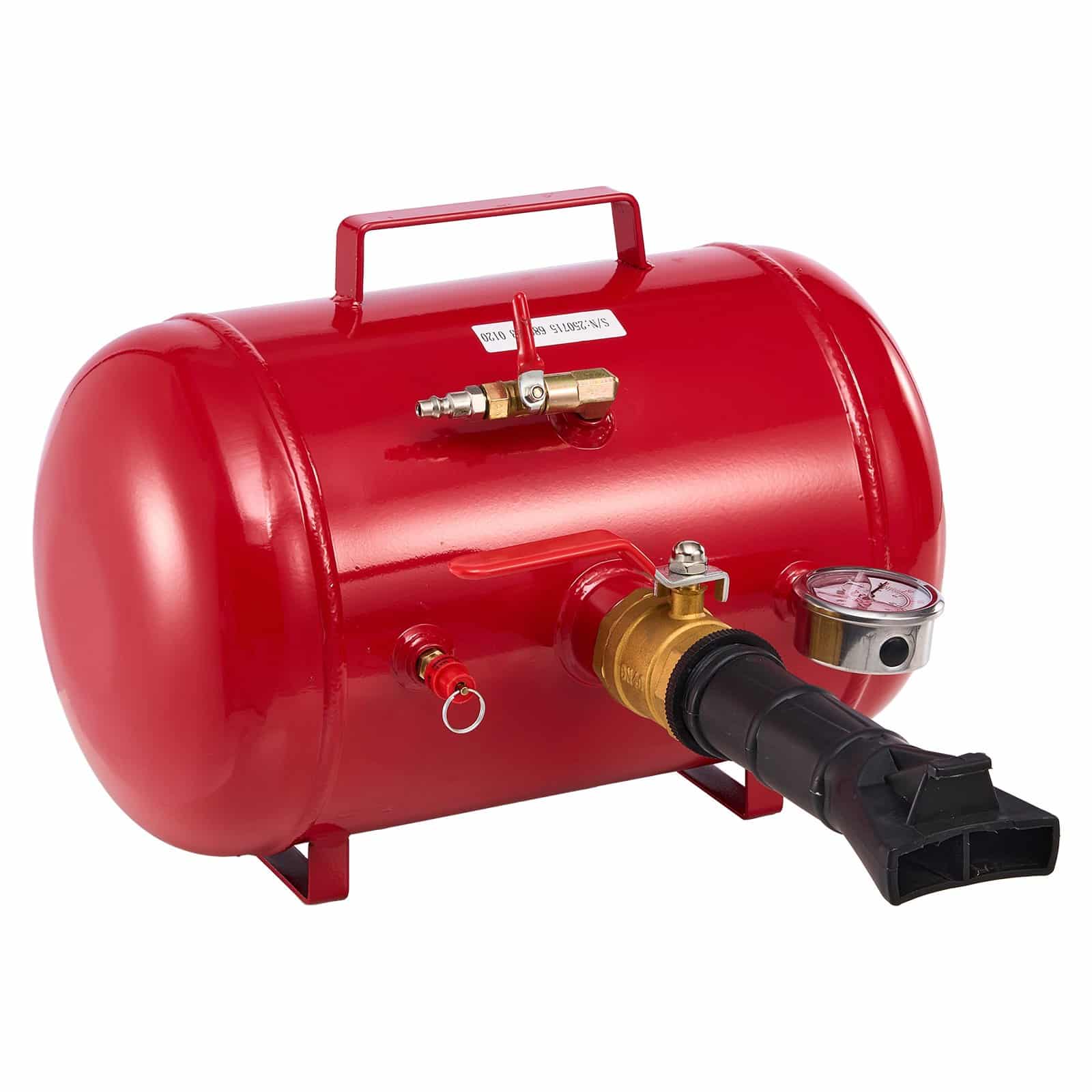 VEVOR 18.9L Tire Bead Seater, 87–116 PSI Air Blaster Inflator for ATV, Truck, Jeep, RV, Red - Heavy-Duty Tool - Pilt 9