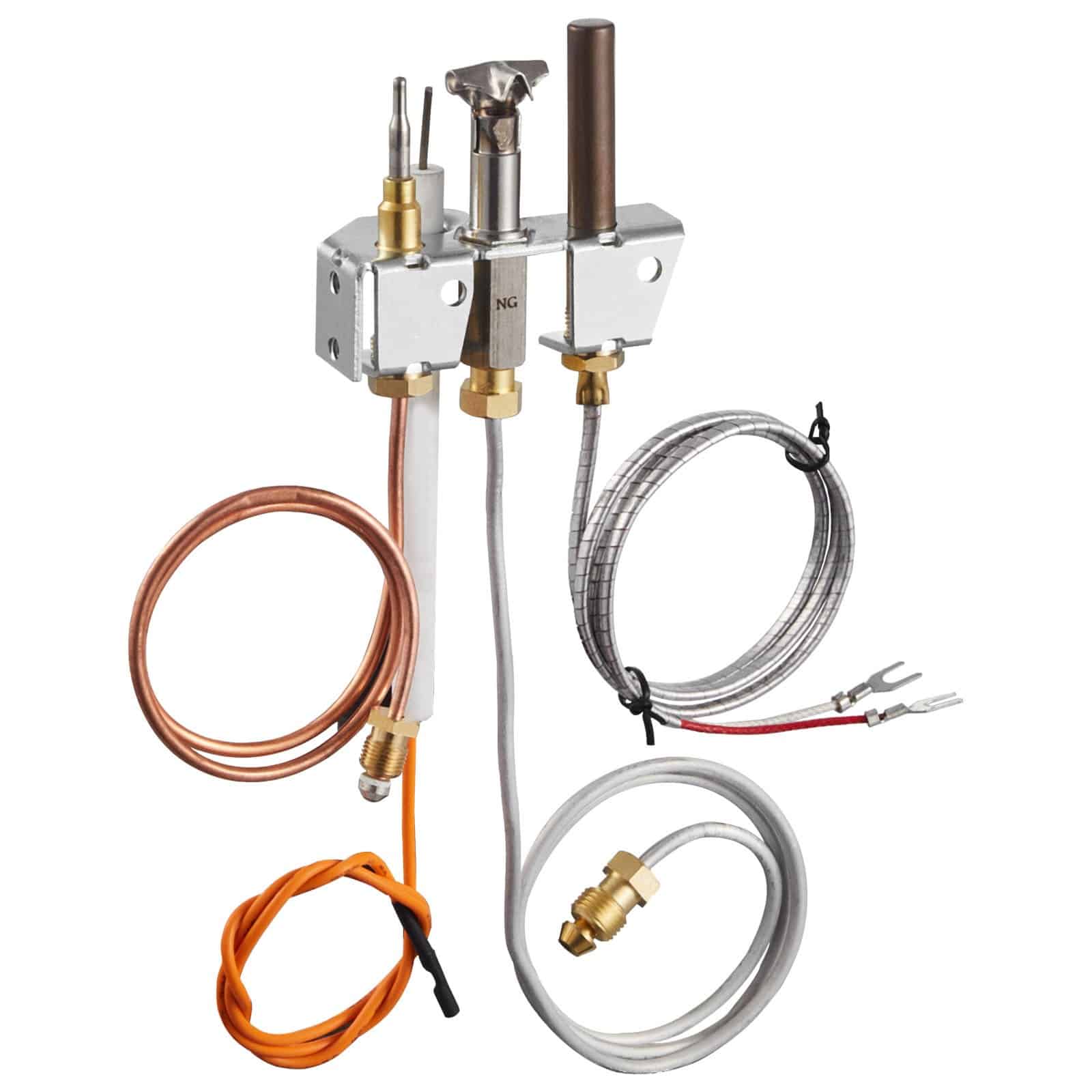 こうぴ VEVOR Natural Gas Fireplace Pilot Assembly 61cm Tube, Thermocouple