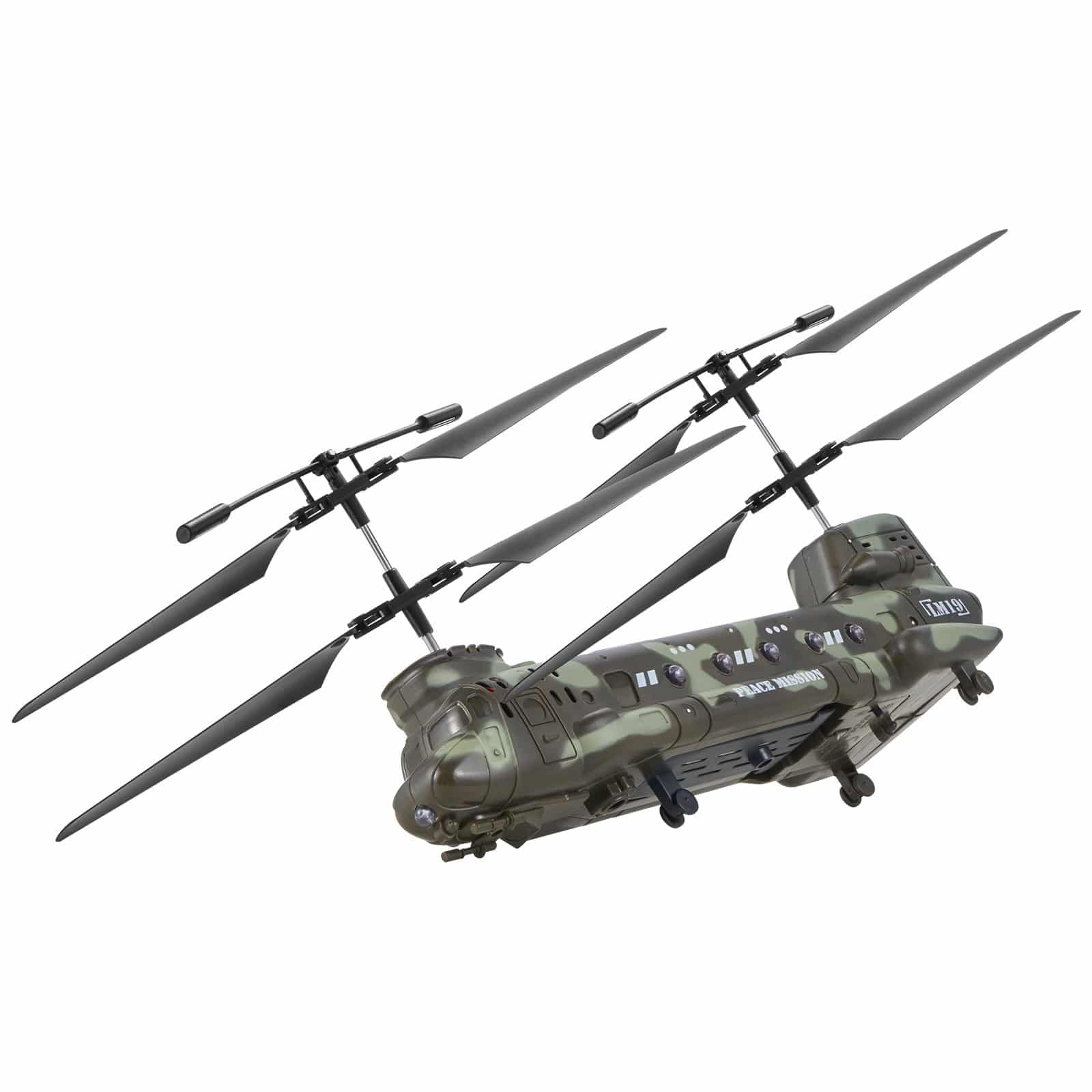 VEVOR RC Military Helicopter Toy, 2.4GHz, 3.5-Channel, LED Lights, 20 Min Flight, One-Key Control, for Kids 8+ — attēls 10